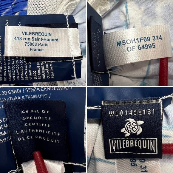 Vilebrequin Shark Print Swim Trunks SIZE XL Blue Shorts Collector 2009 Limited - Picture 4 of 12